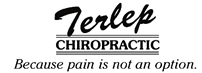 terlep chiropractic grayscale logo